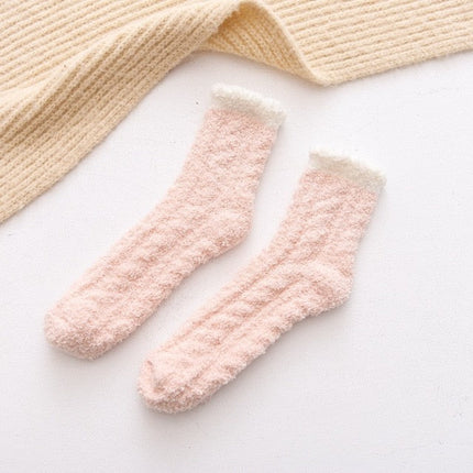 chaussettes collection pilou rose clair