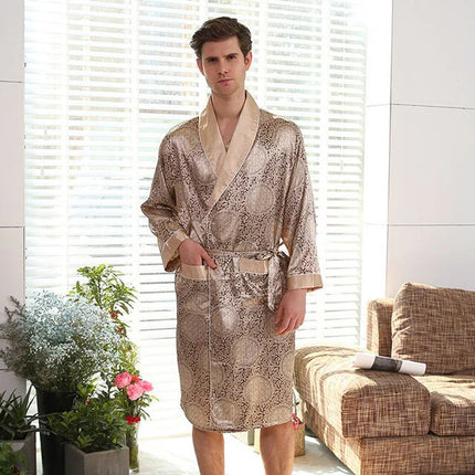 Peignoir Pour Homme En Satin