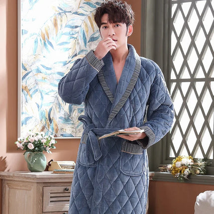 Peignoir Épais Homme-Peignoir Avenue
