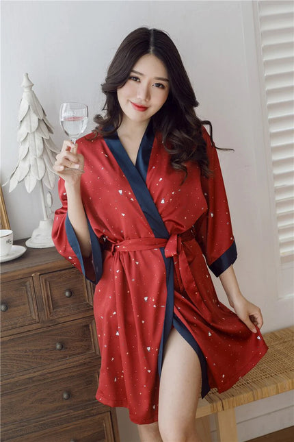 Naisten Satiini Yökimono
