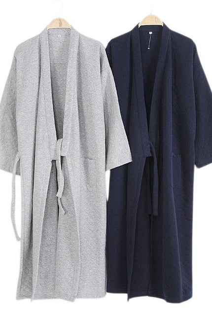 Miesten Puuvilla Kimono Kylpytakki