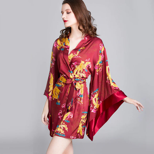 Kimono De Nuit Motif Floral