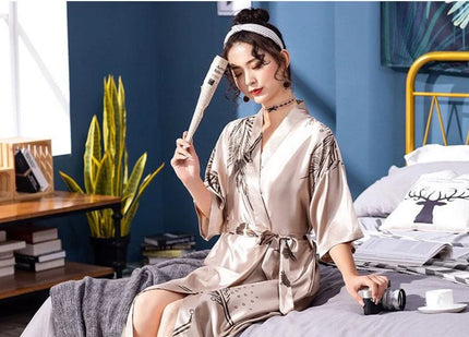 Naisten Pitkä Kimono Kylpytakki