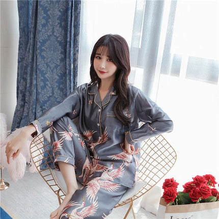 Pyjama Oiseaux Gris