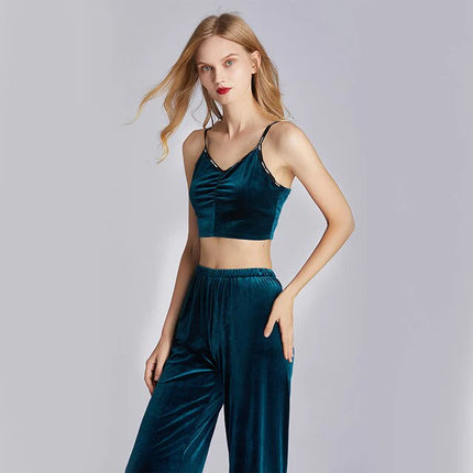 Pyjama Velours Bleu