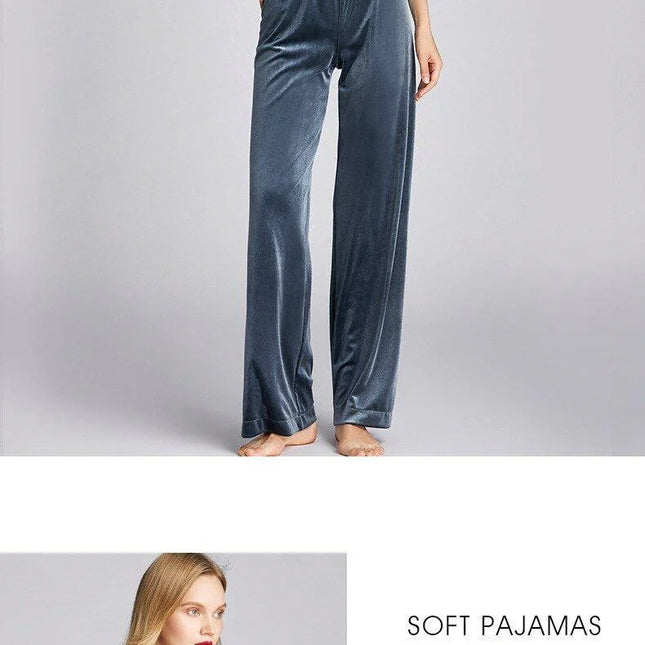 Naisten Lyhytnukkainen Sametti Pyjama
