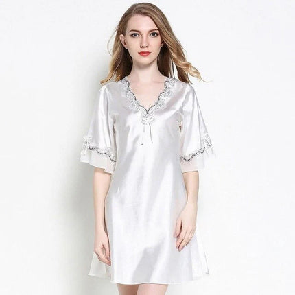 Liquette en Satin Blanc