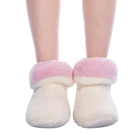 Chaussons Chaussettes Bicolore Blanc