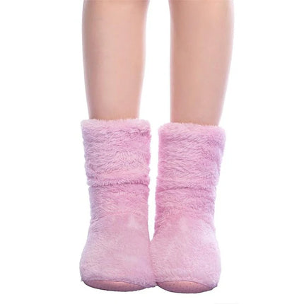 Chaussons Chaussettes Bicolore Rose