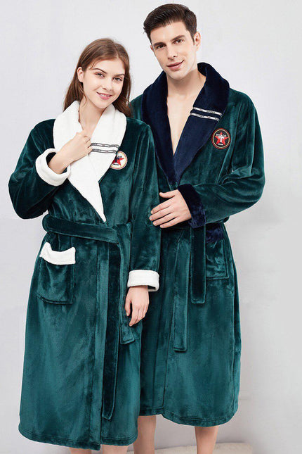 Miesten Lyhyt Fleece Kylpytakki