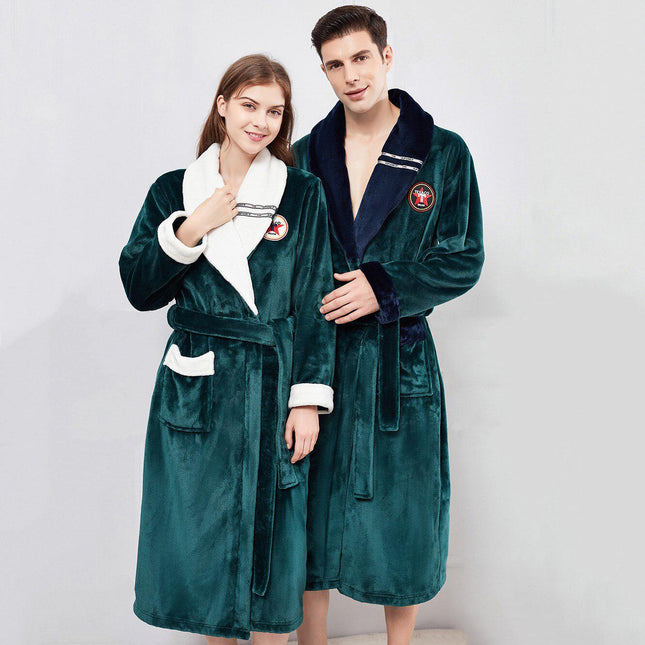 Miesten Lyhyt Fleece Kylpytakki