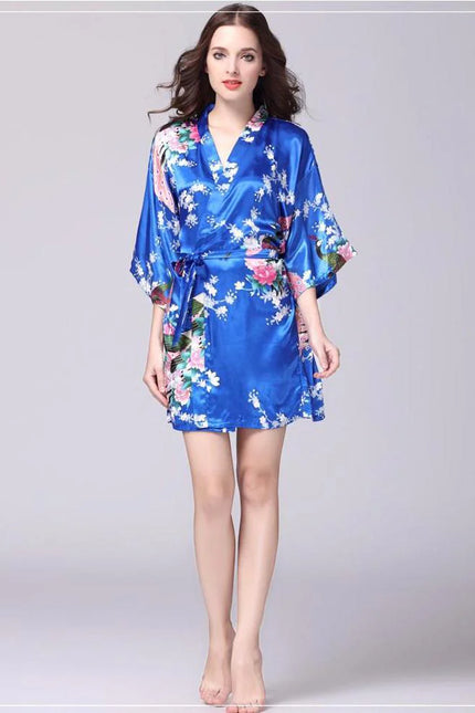 Kimono Japonais Satin-Peignoir Avenue