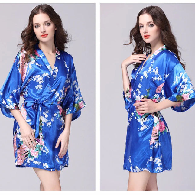 Japanilainen Satiini Kimono