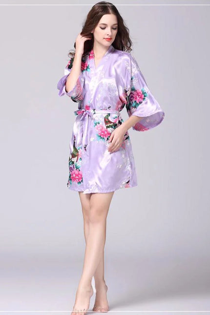 Kimono Femme Japonais Satin