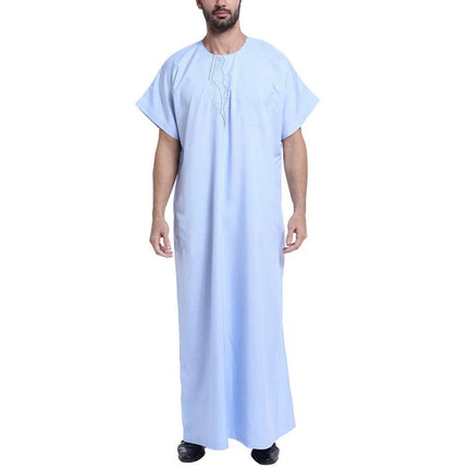 Liquette Homme Manche Courte Bleu