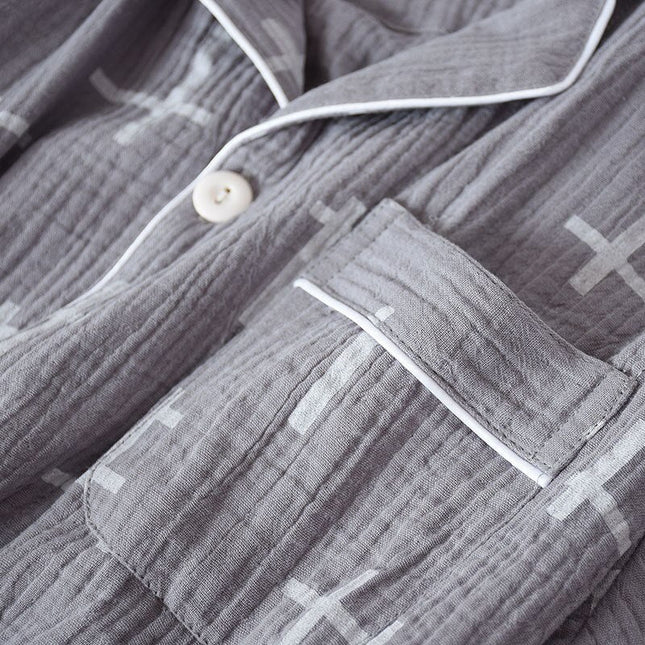Miesten Harmaa Kennokuvioinen Lyhyt Pyjama