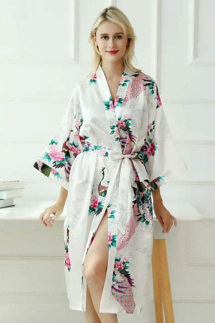 Kimono Femme Satin Japonais