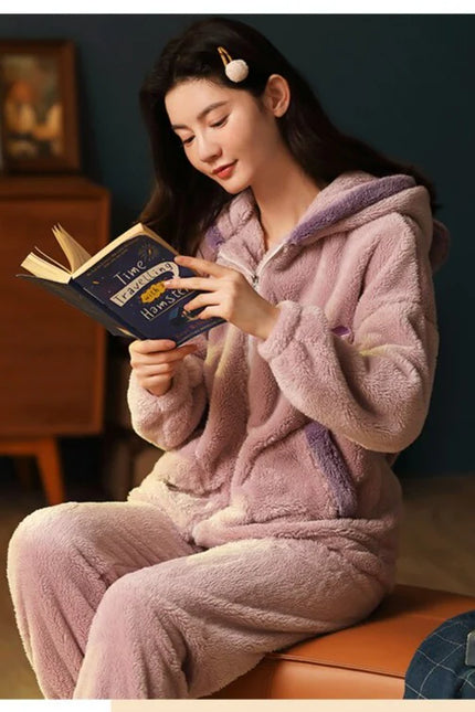 Naisten Hupullinen Pehmoinen Pyjama