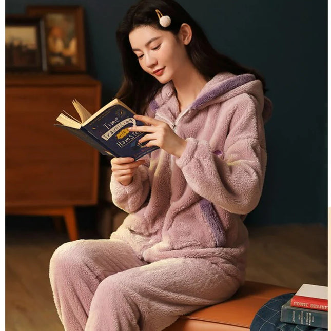 Naisten Hupullinen Pehmoinen Pyjama