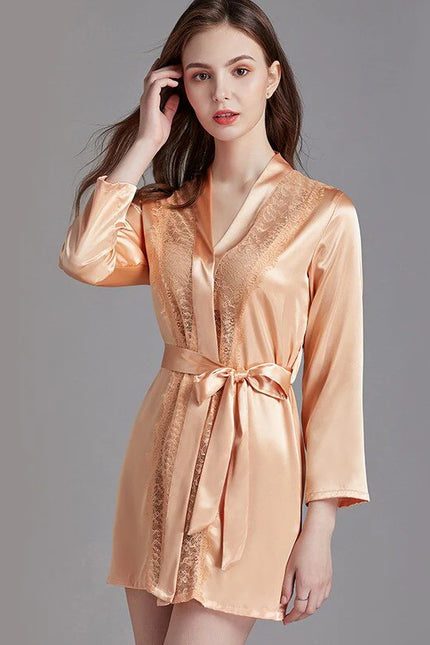 Kimono Court Satin Femme