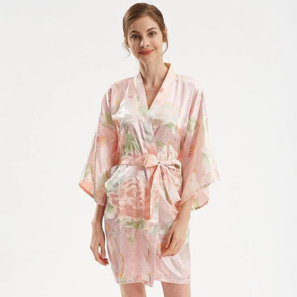 Kimono Rose Pastel-Peignoir Avenue