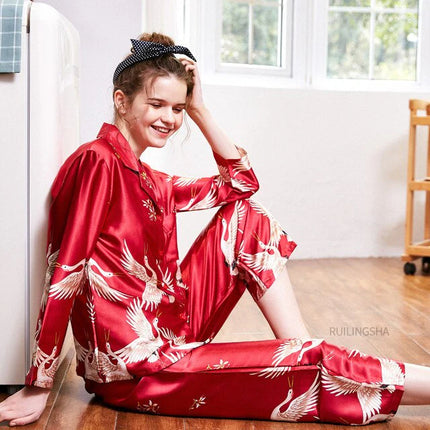 Pyjama Oiseaux Rouge