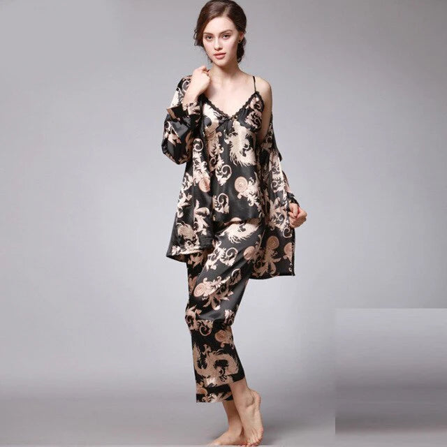 Pyjama Satin Noir