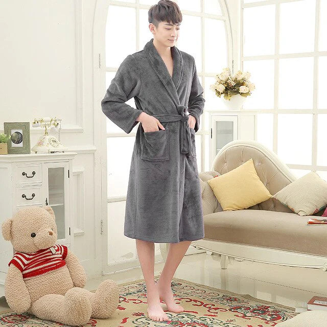 Peignoir polaire pour homme