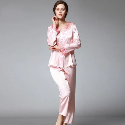 Pyjama Satin Léger Rose