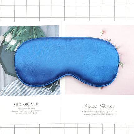 Masque De Nuit Satiné Bleu