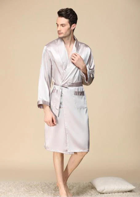 Peignoir Homme Satin