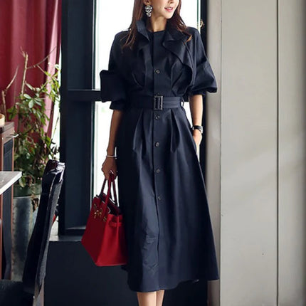 Manteau Peignoir Chic Bleu Marine-Peignoir Avenue