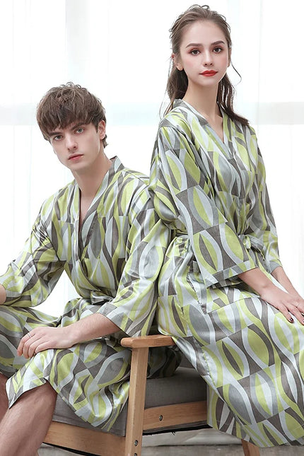 Miesten Japanilainen Kimono Kylpytakki