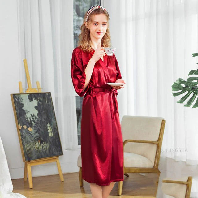 Kimono Japonais Femme Rouge
