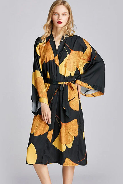 Kimono Long Femme Satin