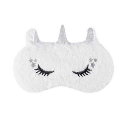 Masque de nuit licorne blanc