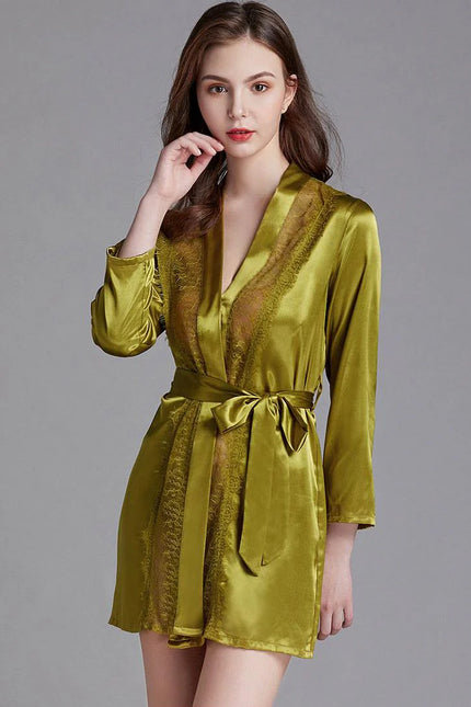 Kimono Satin Vert