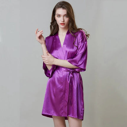 Kimono Femme Violet-Peignoir Avenue