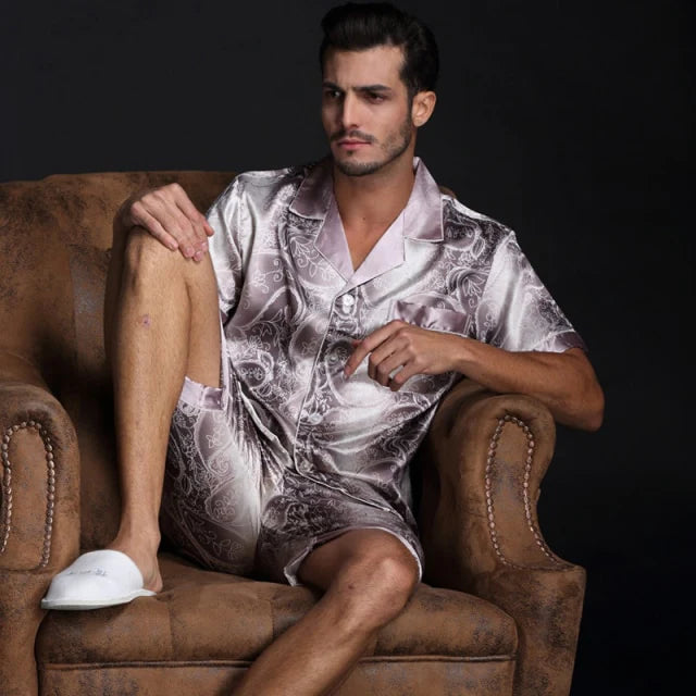 Pyjashort Satin Imprime