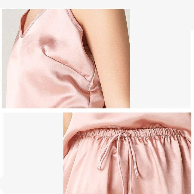 Naisten Seksikäs Vaaleanpunainen Lyhyt Pyjama