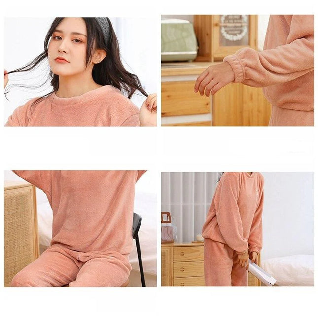 Naisten Aikuisten Fleece Pyjama