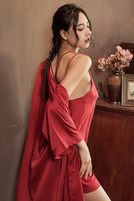 Naisten Satiini Kimono
