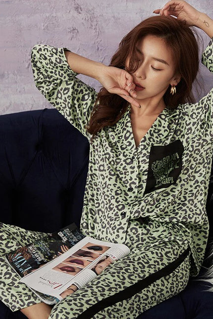 Leopardikuvioinen Pyjama