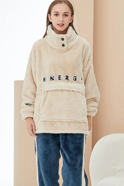 Naisten Talvi Fleece Pyjama