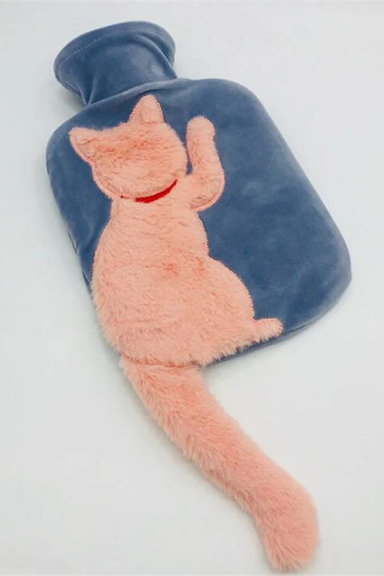 Bouillotte Chat Bleu