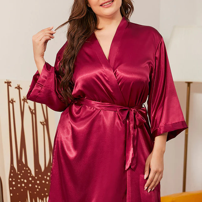 Lyhyt Satiini Kimono