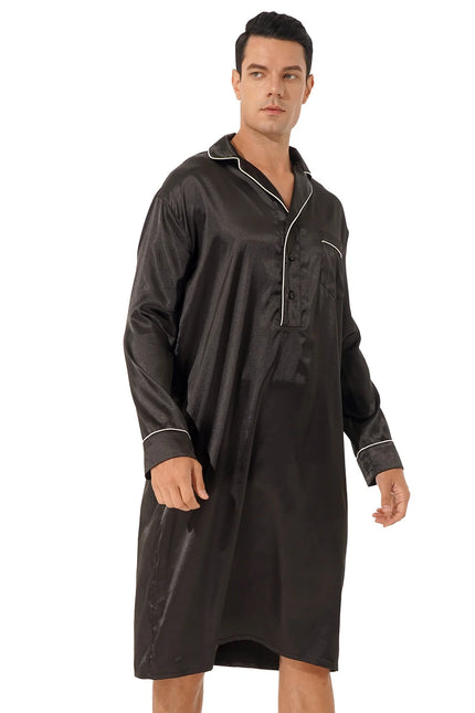 Liquette en Satin noir pour Homme