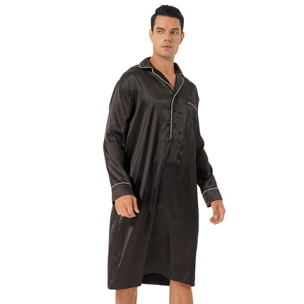 Liquette en Satin noir pour Homme