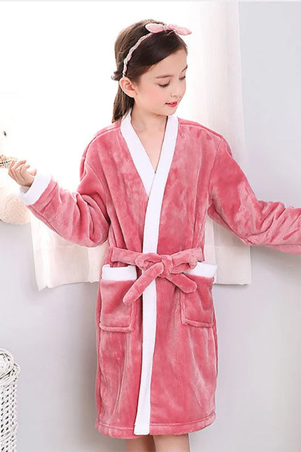 Peignoir De Bain Fille rose