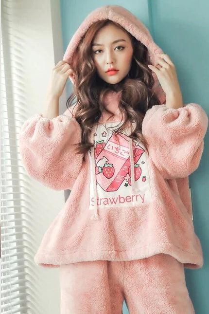 Pyjama Femme Fraise